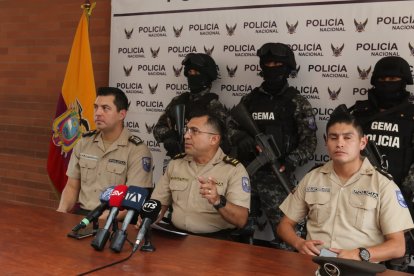La Policía dio una rueda de prensa para informar de la incautación.