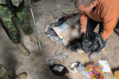 Lo encontrado por las fuerzas del orden.