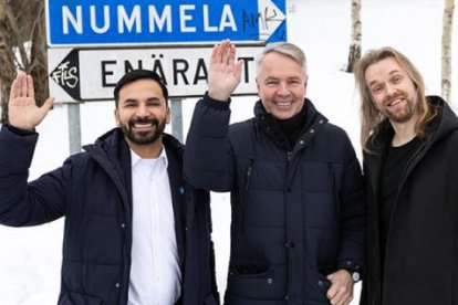 Nexar Antonio Flores se conoció en Bogotá con Pekka Haavisto en 1997.