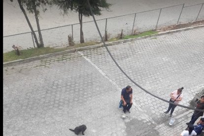 Los vecinos ayudaron al conductor de un camión a quien los ladrones le rompieron la cabeza por robarle.