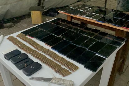 Según una fuente, en el pabellón 1 fue en el que más objetos se hallaron.