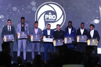 Gala de entrega de premios de LigaPro a los mejores futbolistas del  2023.