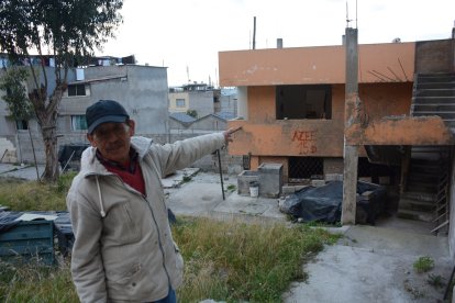 Una parte de la casa de Segundo Chalco quedó totalmente inservible luego del aluvión.