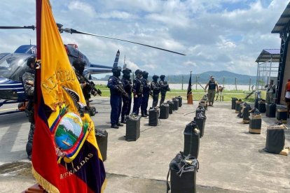 La Policía Nacional incautó la droga.