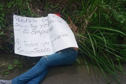 Así quedó el hombre cuando aún estaba con vida.