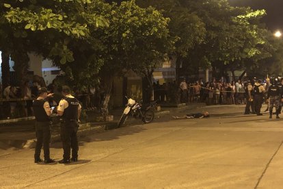 Josué Alcívar murió en el sitio del ataque.