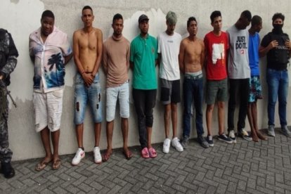 Los presuntos responsables del secuestro.