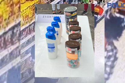 Estas son las evidencias mostradas por la Policía Nacional.