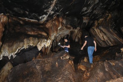 Linterna en mano puede  observar  vertientes de agua, aves y pequeños murciélagos en las cuevas.
