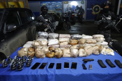 Lo decomisado en la Ladrillera.