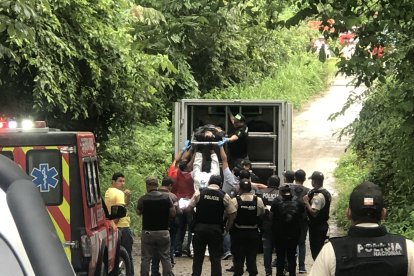 Aterrador hallazgo en un camino del cantón Vinces.