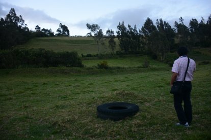 En este terreno del sector María Magdalena están los pozos en los que fueron localizadas las pequeñas.