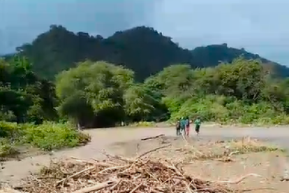 Pobladores de sectores cercanos a la cordillera se encontraron con tramos inundados y con palizadas.