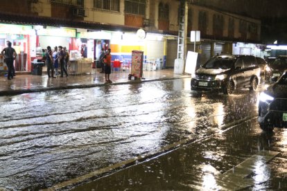 En La Alborada las calles también se llenaron de agua