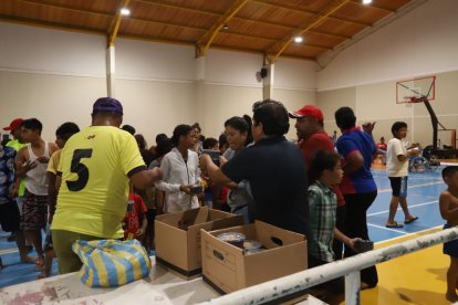 Familias enteras han acudido a albergues.