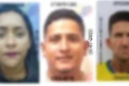 Imagen de los detenidos, compartida por la Policía.