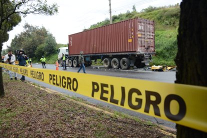 Un tráiler estuvo implicado en el siniestro.