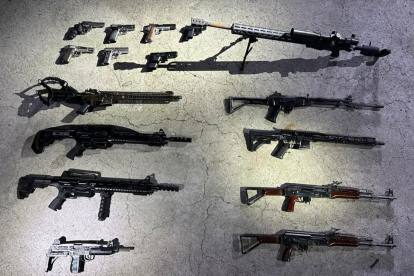 El armamento hallado.