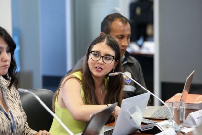 Katherine Herrera considera importante el fortalecimiento de la Policía Nacional en la parte operativa de inteligencia, estrategia y prevención del delito.