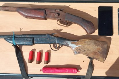 El armamento hallado.