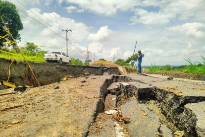 El daño fue en la carretera.
