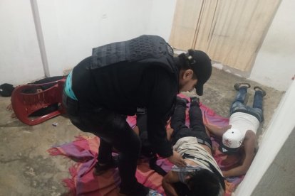 Así rescataron a las víctimas.