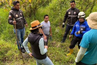 Gabriela, hermana de la víctima, estuvo en las labores de búsqueda desde la desaparición.