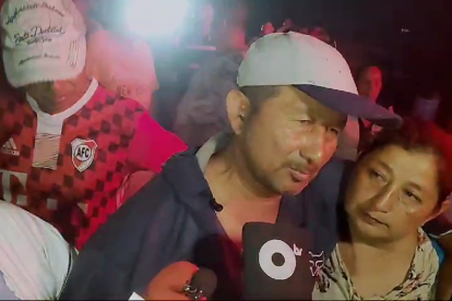 Uno de los rescatados en Manabí.