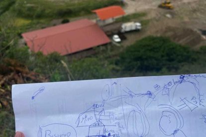 Con los datos facilitados  por sospechosos detenidos y  croquis en mano, ubicaron los restos de Antony Chimbo.