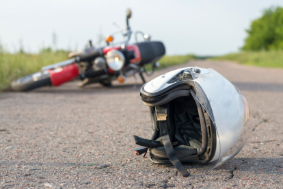Referencial: una moto está involucrada en el accidente de tránsito.