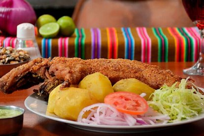 En Chaltura se dedican al agro. . En lo gastronómico, destaca su tradicional plato de cuy.