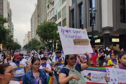 Así avanzaba el recorrido del 8M.