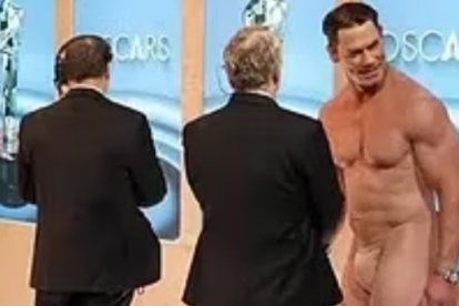 John Cena realmente no estuvo desnudo, uso una prenda especial que pasó desapercibida.