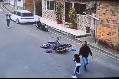 El percance ocurrió el 4 de agosto en una de las calles del cantón Piñas, provincia de El Oro.