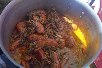 En el sitio capturan una especie de crustáceo, con la que preparan ricos platos.