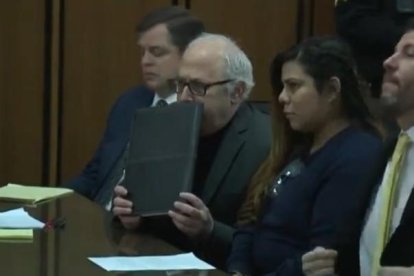 Momento en el que Kristel Candelario fue condenada a cadena perpetua.