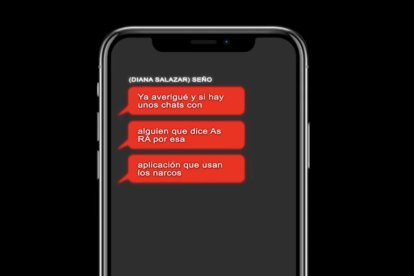 Otros mensajes que enseñó Aleaga.