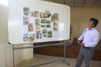 Los pobladores mostraban cómo afecta la construcción de la cárcel a los animales.