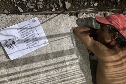 Se encontraron también panfletos amenazantes.