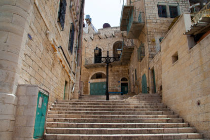Belén, ubicada en el centro de Cisjordania (Palestina).