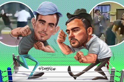 Jorge Guschmer, hermano de Andrés, el ministro de deportes, se ‘enfrentó’ a Antonio Álvarez.