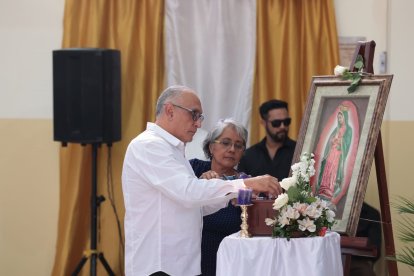 La misa de honras fúnebres se realizó en la iglesia San Gabriel de La Dolorosa.