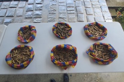 Un millar de balas fueron incautadas por la Policía Nacional