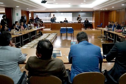 Los testimonios se llevaron a cabo en una sala del octavo piso de la Corte Nacional de Justicia, en Quito.