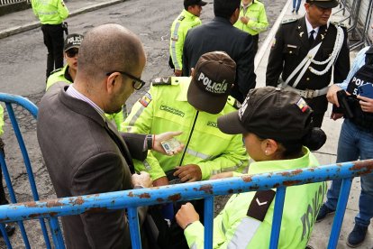 El control antes de ingresar a la diligencia fue bastante estricto.