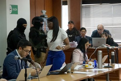 La fiscal general del Estado, Diana Salazar, fue también una de las protagonistas en este proceso.