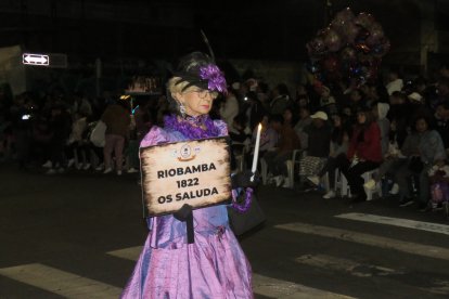 Todo tipo de personajes hay en los festejos.