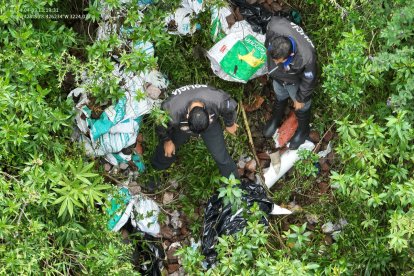 El cuerpo de la víctima fue encontrado envuelto en fundas de basura.