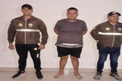 El sospechoso del crimen detenido por la Policía.