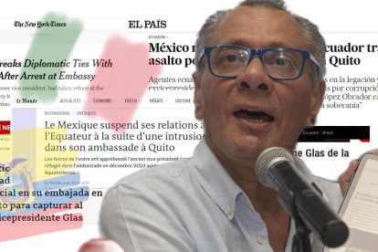 El exvicepresidente Jorge Glas fue detenido en la embajada de México en Ecuador.